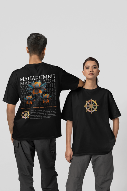 Mahakumbh Lotus Oversize T-shirt