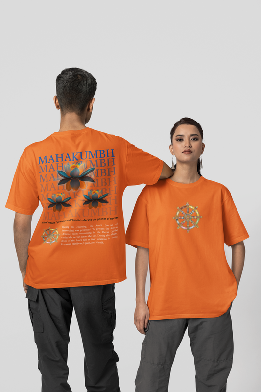 Mahakumbh, Lotus, Dhrmachakra Unisex Classic T-shirt