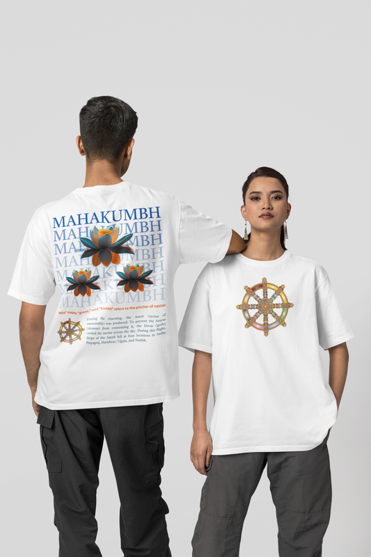 Mahakumbh, Lotus, Dhrmachakra Unisex Classic T-shirt